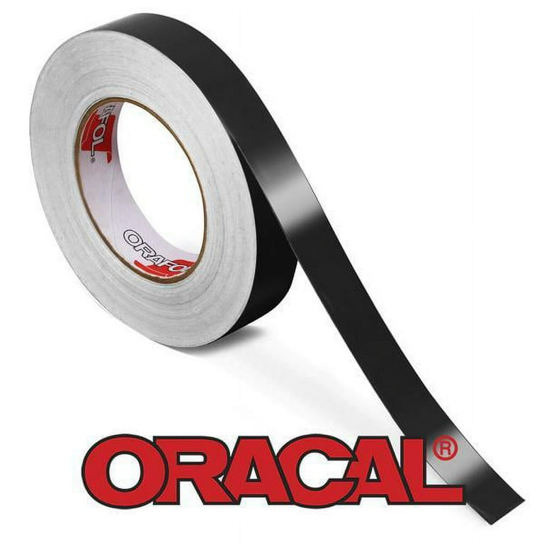ORACAL 651 Permanent Adhesive Black Gloss Vinyl (12 Inches x 6 Feet)