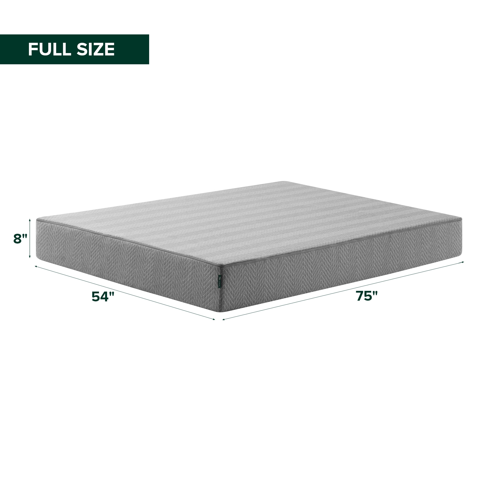 Zinus Slumber Pal 8" Foam Mattress with Waterproof Cover, Full