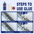 thumbnail image 7 of Heavy Duty Metal Repair Epoxy - High Strength Waterproof Adhesive, Industrial Grade Multi-Surface Glue for Plastic Ceramic Wood Glass - for Home Auto(XX), 7 of 7