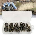 thumbnail image 1 of 20Pcs/Set 360 Degree Rotatable Fishing Weight High Hardness Iron Reliable Rust-proof Fishing Casting Tool for Angling, 1 of 7