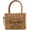 Khaki, variant on Sel de Mer Canvas Tote Bag for Women with Leather Handles, Shoulder Bag, Casual Everyday Purse, Beach, Travel, Shopping Bag