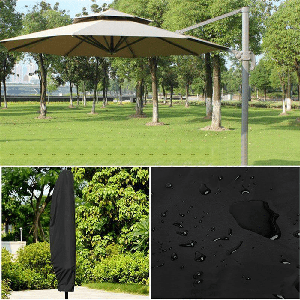265*50*70cm Waterproof Outdoor Patio Offset Umbrella Cover Weather Protection 