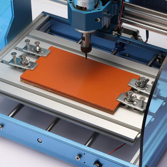 Paquete de 4 abrazaderas, dispositivo de fijación de cama de máquina de grabado, cama de máquina de grabado de madera contrachapada de mesa M6, adecuado para enrutadores CNC de escritorio de la serie 3018 Banban XianweiShao 1327534415179