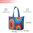 thumbnail image 4 of Colorful Tie Dye Pattern Travel Tote Bags for Women Carry On,Large Weekender Bags for Women Travel,Multi Functional Duffle Bag for Work,Shopping,Sports, 4 of 5