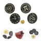 thumbnail image 5 of 4 broches de metal con símbolos de matemáticas y ciencias, broche decorativo, broche estético., 5 of 7