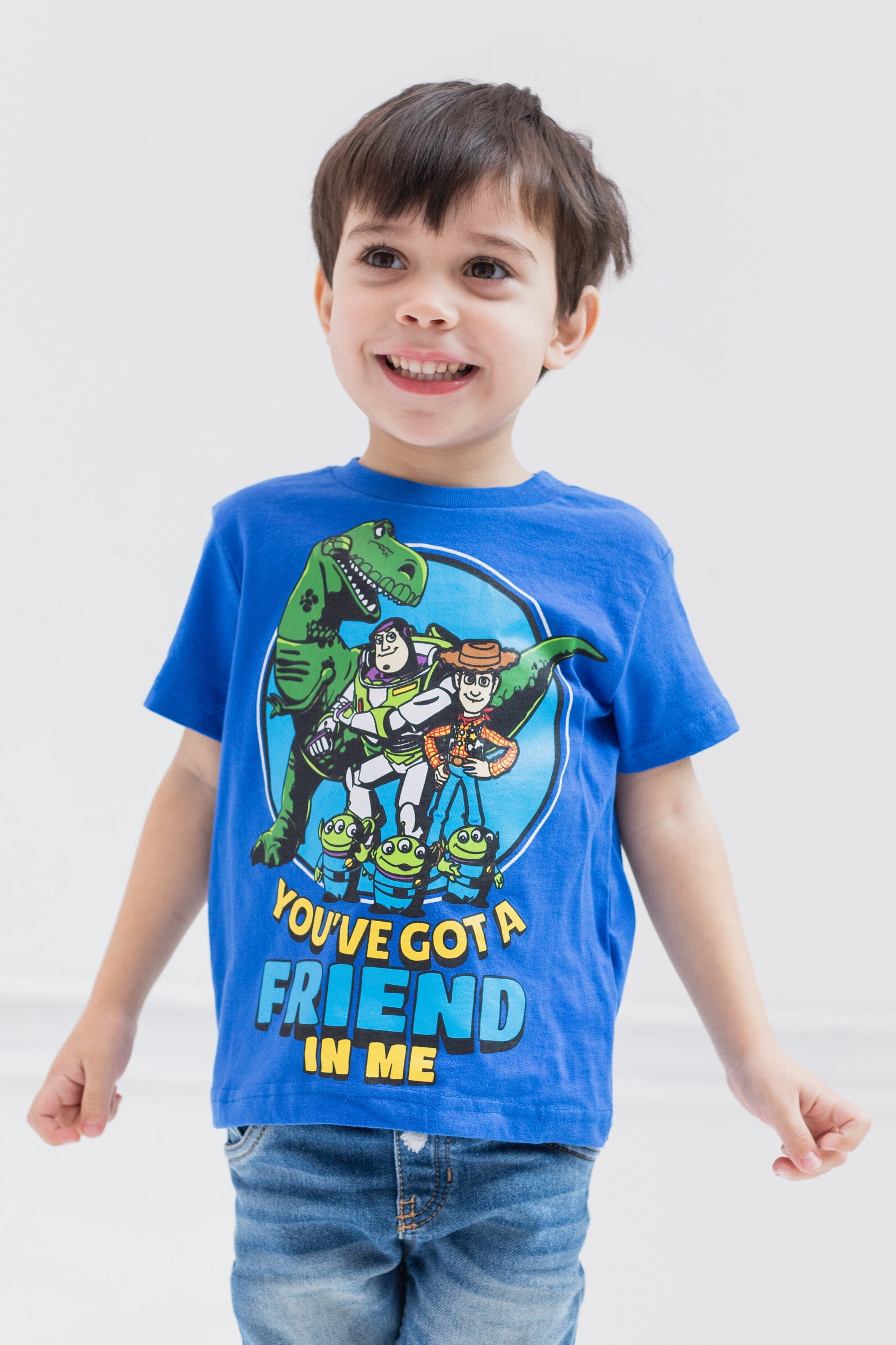 Disney Pixar Toy Story Boys 3-Pack T-Shirts: Woody, Buzz Lightyear