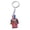 Red, variant on Electronic Robot Keychain Rainbow Color Keychains Colorful Bag Charm Decoration Hip-Hop Punk Rings