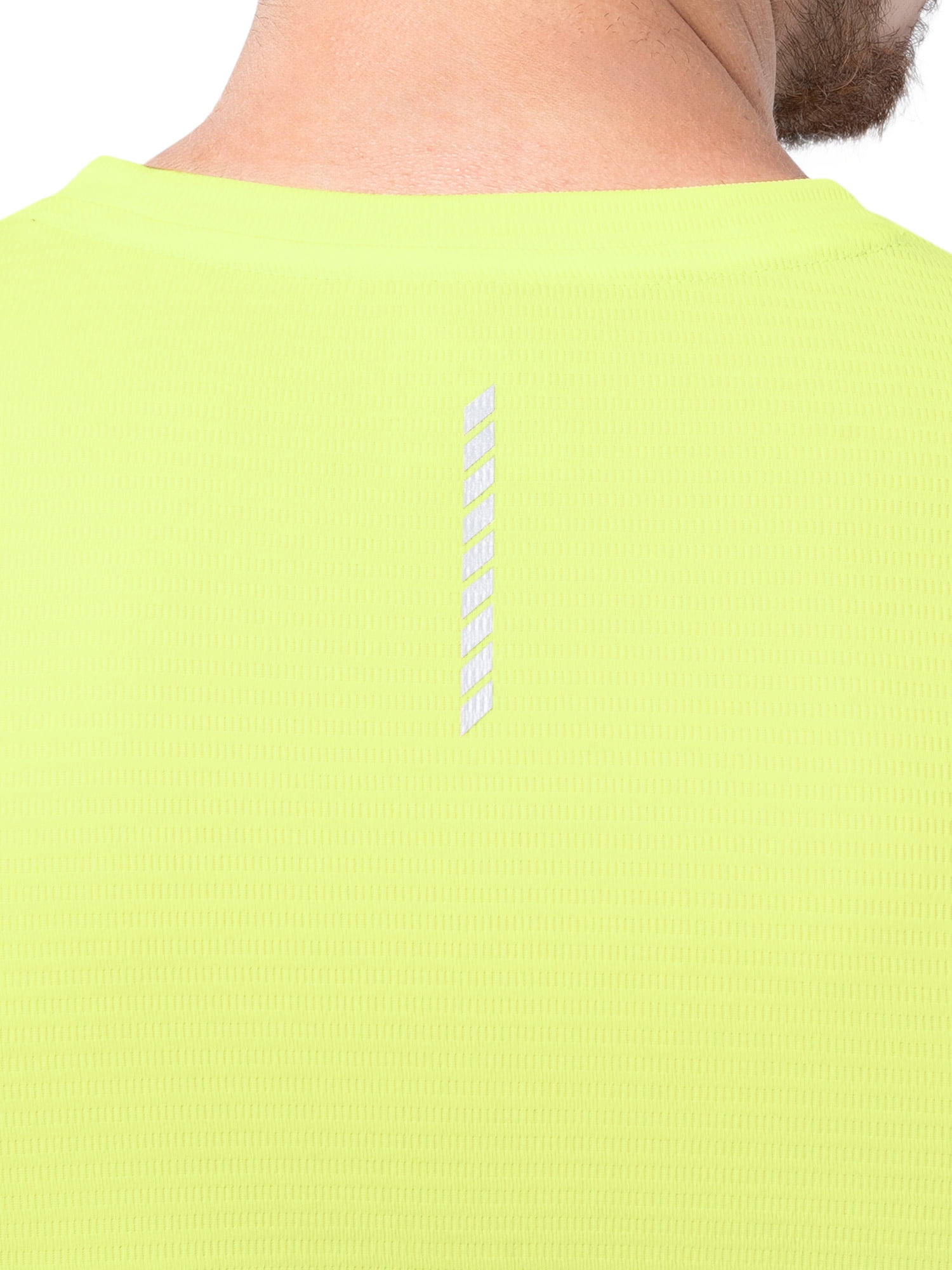 Athletic Works Men's and Big Men's Core Linear Mesh Active Short Sleeve Tee, Sizes S-3XL