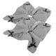 thumbnail image 4 of Bulk Scrunchies for Women and Girls Fashionable Cloth Hair Ties with Black Color for Decoration 2pcs Large Size, 4 of 5