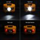 thumbnail image 5 of Greeniant IPX6 resistente al agua 4 modos Mini faro 122lm al aire libre Jogging cabeza linterna ajustable frente linterna suministros de iluminación Ropa Deportiva, Zapatos Blanco Greeniant OD002423-02B, 5 of 6