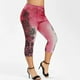 Mikilon Pantalons de Yoga en Jean pour Femmes Été Capris Leggings – image 1 sur 6