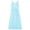 Light Blue, variant on YEAHDOR Kids Girls Knotted Waist Chiffon Flower Girl Dress Sleeveless Wedding Bridesmaid Prom Party Gowns