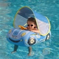 thumbnail image 1 of Free Swimming Baby Inflatable Swim Seat Float Boat with Safety Seat Pool Ride-on Toys, 1 of 5