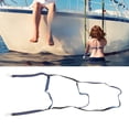 thumbnail image 4 of Boat Rope Ladder, Nylon Webbing Boarding Rope Ladder Lightweight  For Canoeing For Kayak Blue 3 Stairs, 4 of 8