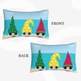thumbnail image 2 of Sikiie Gnomes On The Beach Print Plush Pillow Cover, Wrinkle-proof and Stain-resistant Pillow Protector without Pillow Core, Home Decoration-14"x20", 2 of 6