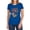Royal, variant on Superman Orbit Women's T Shirt, Navy, X-Large