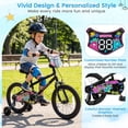 thumbnail image 6 of Costway 16 Inch Kids Bike with Training Wheels, Dual Hand & Coaster Brakes, Adjustable Seat Black, 6 of 8