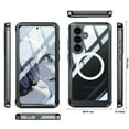 thumbnail image 7 of TECH CIRCLE Strong Magnetic for Samsung Galaxy S25 Plus Case,[Built-in Glass Screen Protector][Compatible with Magsafe][Military Shockproof Dropproof]Full Heavy Duty Phone Case for S25+,Black, 7 of 7