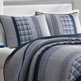 thumbnail image 2 of Colcha Nautica Adelson de algodón azul reversible, tamaño queen, 230 x 230 cm, 2 of 7