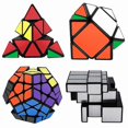 thumbnail image 1 of Speed Cube Set, Pyramid Mirror Skew Megaminx Cube Collection, Toy Puzzles For Kids And Adults Set Of 4--（Aimia）, 1 of 3