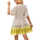 thumbnail image 5 of Sunloudy, vestido de media manga para mujer, estampado Floral Vintage, vendaje de botones, vestido bohemio de verano para vacaciones, ropa de calle de fiesta Sunloudy  S M L XL, 5 of 8
