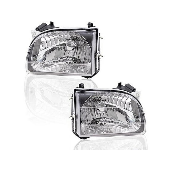 Headlight Assembly Set - Compatible with 2001 - 2004 Toyota Tacoma 2002 2003