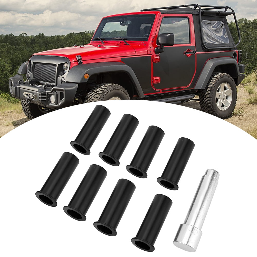 8PCS Door Hinge Pin Liners Bushings Kit Tool fit for Jeep Wrangler JK 2007-2018 