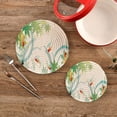 thumbnail image 2 of SKYSONIC 2 pcs Summer Fish Leaves Limpid Pot Holders Trivets, Heat Resistant Trivets,Watercolor Water Pool Cotton Thread Weave Mats for Hot Pads Pans Pot Bowl Teapot, 2 of 7