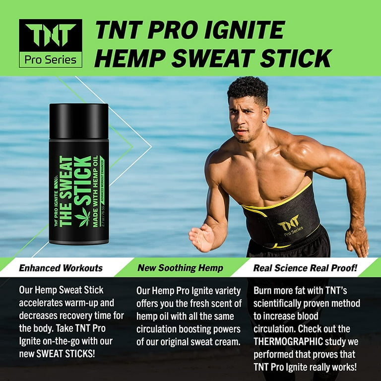 Pro Ignite Mini Sweat Stick for Men Women, Hemp Scent
