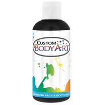 8 oz BLACK Custom Body Art Water-Based Airbrush Face and Body Paint Make-Up