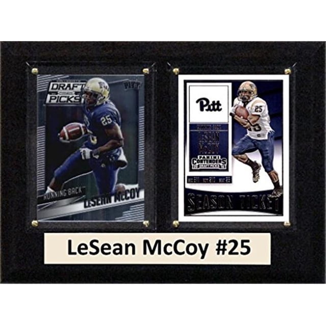 C & I Collectables 68LMCCOYCO 6 x 8 in. LeSean McCoy NCAA Pittsburgh Panthers Two Card Plaque