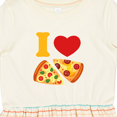 thumbnail image 4 of Inktastic I Love Pizza Girls Toddler Dress, 4 of 5