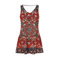 thumbnail image 7 of Women's 2025 Floral Sundress - Loose V-Neck Sleeveless with Pockets, Vintage-Inspired Beach Cover Up & Casual Summer Dress, 7 of 7