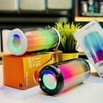 thumbnail image 5 of PLUSE5 Mini Bluetooth Speaker - Creative Gift with Colorful LED Light & TWS Pairing, Compact Desktop Deep Bass Speaker, TF Card Supported for Home Office Party, 5 of 7