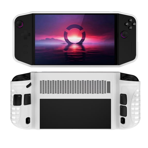 Funda Protectora DQrwqpou TPU A Prueba Golpes Con Cubierta Soporte para Lenovo Legion Go Blanco