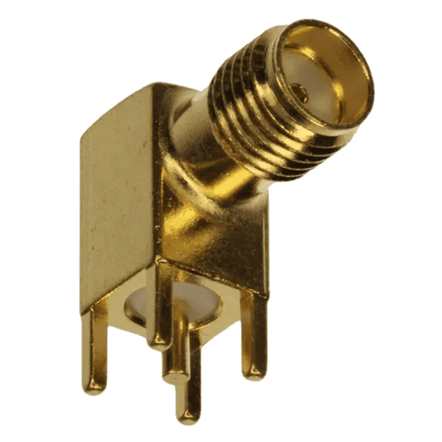 Pack of 2 73100-0114 SMA Connector Receptacle, Female Socket 50Ohm Through Hole, Right Angle Solder :RoHS