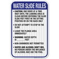 thumbnail image 1 of Oregon Water Slide Rules Sign, Complies With State Of Oregon Pool Safety Code, 12x18 Reflective Aluminum EGP, 1 of 1