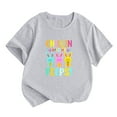 thumbnail image 2 of WOYY Big Girls Easter T Shirt Bunny Print Short Sleeved T-Shirt Casual Graphic Tee, 2 of 6