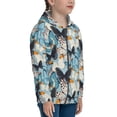 thumbnail image 5 of Pofeuu Butterflys Print Teenage Zipper Hoodie Sweatshirts Hooded Casual Jackets With Pocket For Boys Girls-Medium, 5 of 6