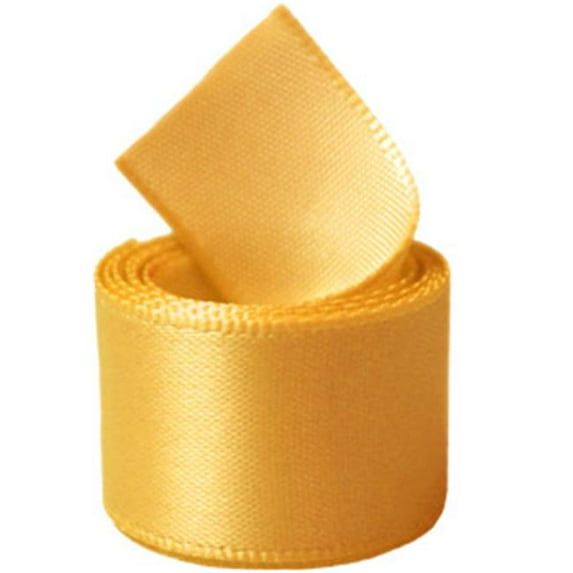 Papilion R07430538066050YD 1.5 in. Single-Face Satin Ribbon 50 Yards - Yellow Gold