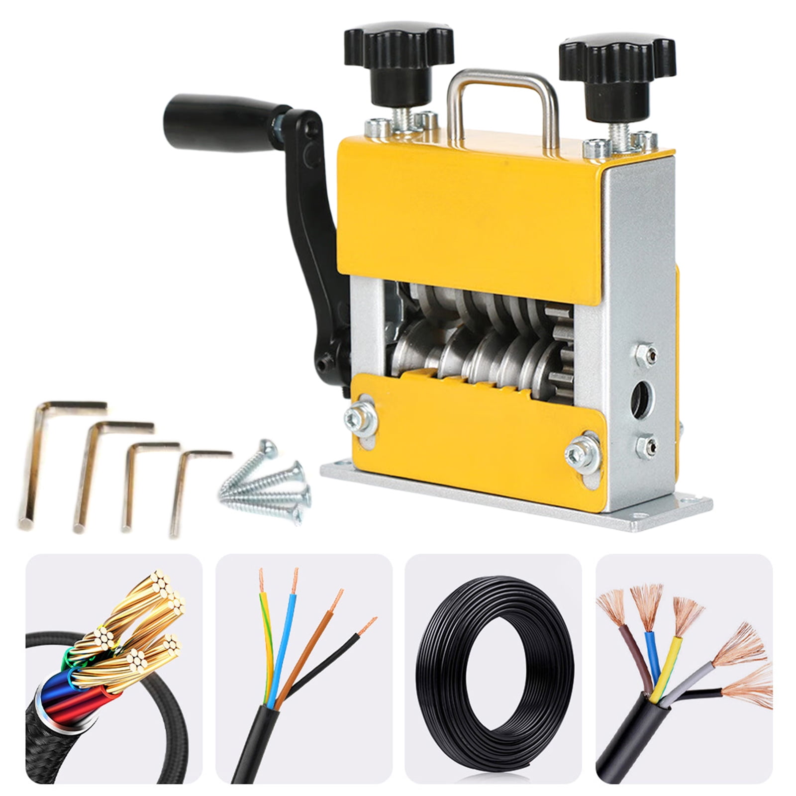 Compact Wire Skin Removers Wire Stripper For Copper Networking Cores Durability Alloy Construction Portable Application