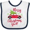 thumbnail image 3 of Inktastic Merry Christmas Ya'll with Red Car and Tree Boys or Girls Baby Bib, 3 of 4