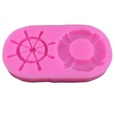 

Sorrowso Soap Making Supplies Cake Decorating Tools Silicone Soap Mold Swimming-Ring-Anchor Shape Mold Candle Crafts Baking Gift