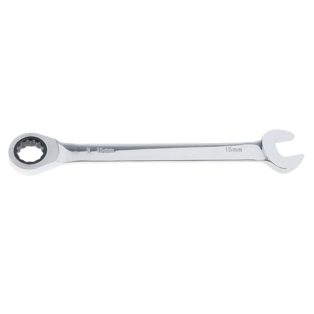 Llave Combinada de Trinquete Métrico con Movimiento de 5 degree Y 72 de material acero Endurecido Y Pulido para Proyectos con Espacios Reducidos - 6 Mm-23 M 18mm shamjiam Llave de trinquete de acero