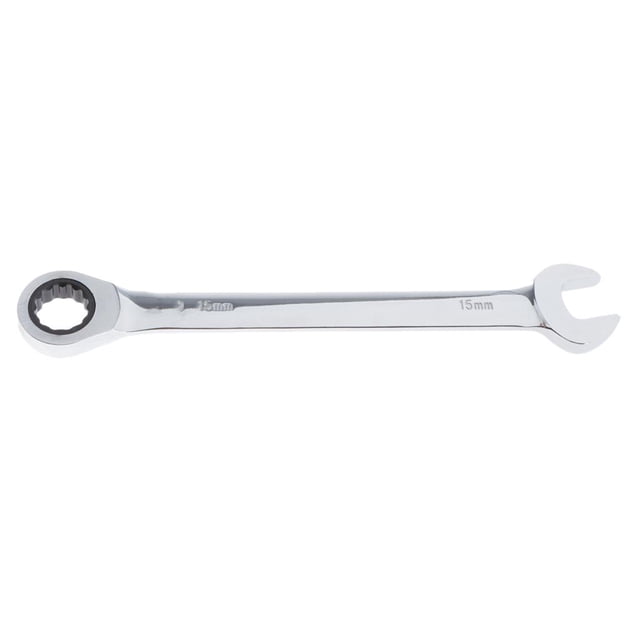 Llave Combinada de Trinquete Métrico con Movimiento de 5 degree Y 72 de material acero Endurecido Y Pulido para Proyectos con Espacios Reducidos - 6 Mm-23 M 18mm shamjiam Llave de trinquete de acero