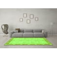 thumbnail image 3 of Ahgly Company Indoor Rectangle Abstract Green Modern Area Rugs, 5' x 7', 3 of 4