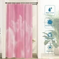 thumbnail image 3 of Pink Cute Cloud Decor Shower Curtain, Bathroom Decor Polyester Fiber Plastic Rings Quick-Drying Waterproof for Bathtubs/Bathroom, 72x36 inches, 3 of 6