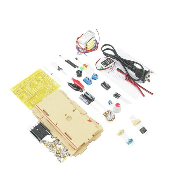 LM317 Adjustable Voltage Regulated Power Supply DIY Kit 220V Transformer Stabilized Power Supply laboratory US PLUG