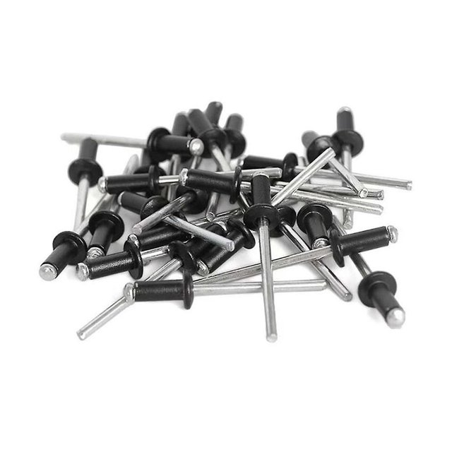 Kit surtido de remaches ciegos de 600 piezas, 8 tamaños (1/8 pulg. x 1/4 pulg., 5/16 pulg., 3/8 pulg., 1/2 pulg., 3/16 pulg. x 5/16 pulg., 3 negros, negros)
