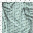 thumbnail image 4 of Soimoi Green Rayon Fabric Star & Miracle Happened All The Time Text Fabric Prints By Yard 56 Inch Wide, 4 of 5